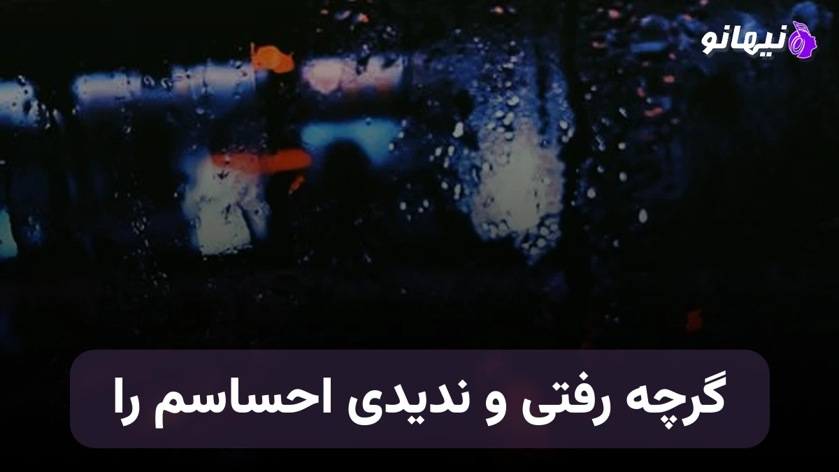 دانلود آهنگ گرچه رفتی و ندیدی همه احساسم را صدای زن